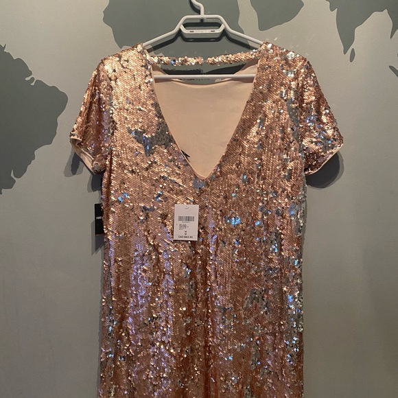 Pink Sequin Dress - Picture 2 of 4